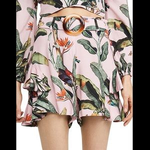 PatBo Tropical Print Shorts